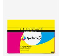 Daler-Rowney : System3 : Acrylic Pad : 230gsm : 20 Sheets : A2