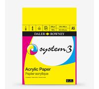 Daler-Rowney : System3 : Acrylic Pad : 230gsm : 20 Sheets : A5