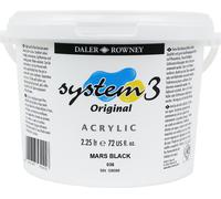 Daler Rowney System3 Acrylic Paint Mars Black 2,25 L 1 pc