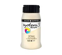 Daler-Rowney System3 Acrylic Paint, Plastic Pot, 16.91oz - 500 ml, Buff Titanium, 0