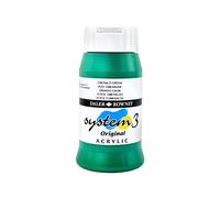 Daler-Rowney System3 Acrylic Paint, Plastic Pot, 16.91oz - 500 ml, Emerald