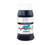 Daler Rowney : System 3 Acrylic Paint : 500ml : Mars Black