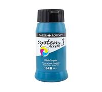 Daler-Rowney System3 Acrylic Paint, Plastic Pot, 16.91oz - 500 ml, Phthalo Turquoise