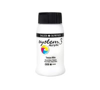 Daler Rowney System3 Acrylic Paint Plastic Pot 16.91oz 500 ml Titanium White