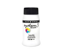 Daler Rowney System 3 Acrylic Paint Titanium White (500ml)