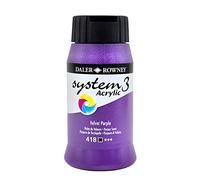 Daler Rowney System 3 Acrylic Paint Velvet Purple (500ml)
