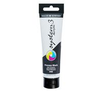 Daler-Rowney System3 Acrylic Paint, Plastic Tube, 5.07oz - 150 ml, Process Black