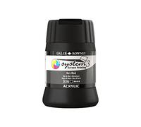Daler-Rowney System3 Acrylic Screen Printing Ink, Plastic Pot, 8.45oz - 250 ml, Mars Black