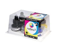 Daler-Rowney System3 Ink Introduction Set and 1 FW Marker, Acrylic Ink, Professional Artists