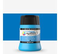 Daler-Rowney System3 Acrylic Screen Printing Ink, Plastic Pot, 8.45oz - 250 ml, Coeruleum Blue Hue