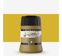 Daler-Rowney System3 Acrylic Screen Printing Ink, Plastic Pot, 8.45oz - 250 ml, Pale Gold Imitation