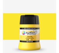 Daler-Rowney System3 Acrylic Screen Printing Ink, Plastic Pot, 8.45oz - 250 ml, Process Yellow