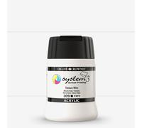 Daler-Rowney System3 Acrylic Screen Printing Ink, Plastic Pot, 8.45oz - 250 ml, Titanium White