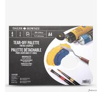 Daler Rowney : Tear Off Palette : For Acrylic and Oil : 40 Sheets : A4 : Blue