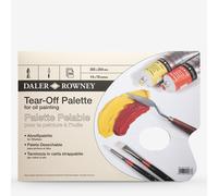 Daler-Rowney : Tear Off Palette : For Oil : 50 Sheets : 10x14in (Apx.25x36cm)