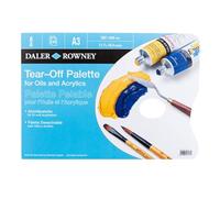 Daler-Rowney Tear Off Palette Paper 40 Sheets A3 For Acrylic And Oil Paints