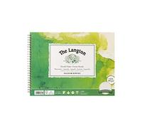 Daler-Rowney The Langton CP 300gsm 12 x 9in Watercolour Paper 12 Sheets | Cold-Pressed Watercolour Paper, Spiral Pad, Natural White Sheets, For Professional Artists