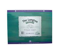 Daler-Rowney The Langton Watercolour Paper, Cold Pressed, 300 gsm, 140lb, Pad, Glued 4 Sides, 10 x 7in - 25.4 x 17.8 cm, Natural White, 12 Sheets