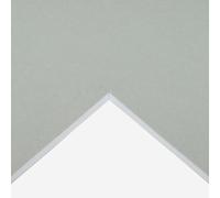 Daler-Rowney : White Core Plus Mountboard : 81.5x120cm (Apx.32x47in) : Misty Grey