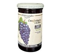 D'Alessandro Extra Black Grape Jam Montepulciano d'Abruzzo 4x310g - 100% Italian Grape Jam, Natural and Preservative-Free, Ideal for Breakfast, Tarts and Desserts, Vegan