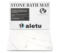 Daletu Stone Bath Mat, Quick Dry Diatomaceous Earth Large Mat, Non-Slip Super Absorbent Diatomite Stone Bathroom Mat for Bathroom Floor, Kitchen Counter Dishes, Plant or Pet