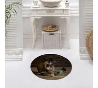 DALEXHM Microfibre Bath Mat, Door Mat, Pet Mat,Bathroom Rug Machine Washable,Non-slip,Super absorbent,Extra Soft,Gothic decor, still life skull and rose periods with a scorpion on his head Sk,24x24in