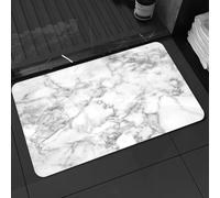 DALEXHM Microfibre Bath Mat, Door Mat, Pet Mat,Bathroom Rug Machine Washable,Non-slip,Super absorbent,Extra Soft,Marble,Fractured Lines Stained Grunge Surface Effects Ceramic Style Back,24x39in