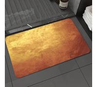 DALEXHM Microfibre Bath Mat, Door Mat, Pet Mat,Bathroom Rug Machine Washable,Non-slip,Super absorbent,Extra Soft,Gray Bronze Gold Metal Yellow Golden Dark Old Copper Rough,24x39in