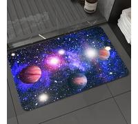 DALEXHM Microfibre Bath Mat, Door Mat, Pet Mat,Bathroom Rug Machine Washable,Non-slip,Super absorbent,Extra Soft,planets stars and galaxies in outer space showing the beauty of space explorat,20x31in