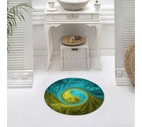 DALEXHM Microfibre Bath Mat, Door Mat, Pet Mat,Bathroom Rug Machine Washable,Non-slip,Super absorbent,Extra Soft,Abstract crazy fractal shapes as psychedelic background,24x24in