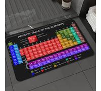 DALEXHM Microfibre Bath Mat, Door Mat, Pet Mat,Bathroom Rug Machine Washable,Non-slip,Super absorbent,Extra Soft,Periodic Table of the Elements with atomic number weight and symbol,24x39in