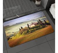 DALEXHM Microfibre Bath Mat, Door Mat, Pet Mat,Bathroom Rug Machine Washable,Non-slip,Super absorbent,Extra Soft,Tuscany, Tuscany seen from the old stone village of Montepulciano Italy on clo,20x31in