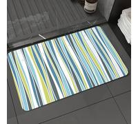 DALEXHM Microfibre Bath Mat, Door Mat, Pet Mat,Bathroom Rug Machine Washable,Non-slip,Super absorbent,Extra Soft,Seamless ripple pattern. Repeating vector texture in nuance colors. Cheerful b,20x31in
