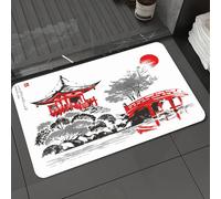 DALEXHM Microfibre Bath Mat, Door Mat, Pet Mat,Bathroom Rug Machine Washable,Non-slip,Super absorbent,Extra Soft,Daigoji temple autumn season Kyoto Japan,16x24in