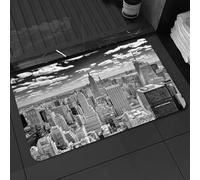 DALEXHM Microfibre Bath Mat, Door Mat, Pet Mat,Bathroom Rug Machine Washable,Non-slip,Super absorbent,Extra Soft,New York,NYC over Manhattan from Top of Skyscrapers Urban Global Culture,20x31in