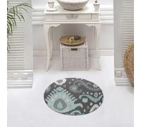 DALEXHM Microfibre Bath Mat, Door Mat, Pet Mat,Bathroom Rug Machine Washable,Non-slip,Super absorbent,Extra Soft,Abstract French Ornament Pattern，tie-dye decorative pattern,24x24in