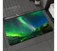 DALEXHM Microfibre Bath Mat, Door Mat, Pet Mat,Bathroom Rug Machine Washable,Non-slip,Super absorbent,Extra Soft,The Northern Lights in Ersfjord Tromso Norway,24x39in