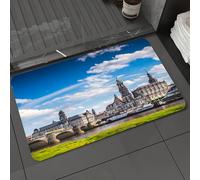 DALEXHM Microfibre Bath Mat, Door Mat, Pet Mat,Bathroom Rug Machine Washable,Non-slip,Super absorbent,Extra Soft,The ancient city of Dresden Germany. Historical and cultural center of Europe.,20x31in