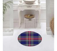 DALEXHM Microfibre Bath Mat, Door Mat, Pet Mat,Bathroom Rug Machine Washable,Non-slip,Super absorbent,Extra Soft,Plaid, old-fashioned Scottish tartan country house style with a geometric look,24x24in