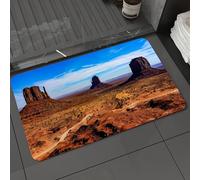 DALEXHM Microfibre Bath Mat, Door Mat, Pet Mat,Bathroom Rug Machine Washable,Non-slip,Super absorbent,Extra Soft,The red rock peaks in the western wilderness, Monument Valley,16x24in