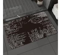 DALEXHM Microfibre Bath Mat, Door Mat, Pet Mat,Bathroom Rug Machine Washable,Non-slip,Super absorbent,Extra Soft,background of the papyrus with occult symbols and pentagram,24x39in