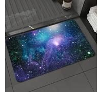 DALEXHM Microfibre Bath Mat, Door Mat, Pet Mat,Bathroom Rug Machine Washable,Non-slip,Super absorbent,Extra Soft,space many light years far from the Earth. Elements of this image furnished by,24x39in