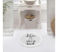 DALEXHM Microfibre Bath Mat, Door Mat, Pet Mat,Bathroom Rug Machine Washable,Non-slip,Super absorbent,Extra Soft,love you to the moon and back handwritten calligraphy lettering quote to valen,24x24in