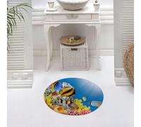 DALEXHM Microfibre Bath Mat, Door Mat, Pet Mat,Bathroom Rug Machine Washable,Non-slip,Super absorbent,Extra Soft,Ocean,Coral Colony on a Reef Top in Red Sea Egypt Exotic Fishes Aquatic Underw,24x24in