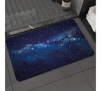 DALEXHM Microfibre Bath Mat, Door Mat, Pet Mat,Bathroom Rug Machine Washable,Non-slip,Super absorbent,Extra Soft,The dark blue sky is shining with countless stars, evoking the wonderful feeli,20x31in