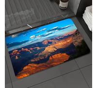 DALEXHM Microfibre Bath Mat, Door Mat, Pet Mat,Bathroom Rug Machine Washable,Non-slip,Super absorbent,Extra Soft,Historic rock formation of the Grand Canyon at sunrise sky and clouds,24x39in