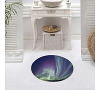 DALEXHM Microfibre Bath Mat, Door Mat, Pet Mat,Bathroom Rug Machine Washable,Non-slip,Super absorbent,Extra Soft,Northern lights aurora borealis in the night sky over beautiful frozen lake la,24x24in