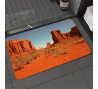 DALEXHM Microfibre Bath Mat, Door Mat, Pet Mat,Bathroom Rug Machine Washable,Non-slip,Super absorbent,Extra Soft,Desert, sunny hot day Monument Valley Arid Land Primitive Nation Arizona USA,16x24in