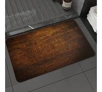 DALEXHM Microfibre Bath Mat, Door Mat, Pet Mat,Bathroom Rug Machine Washable,Non-slip,Super absorbent,Extra Soft,Wooden decor, old vintage antique wood oak rustic background floor craft photo,16x24in
