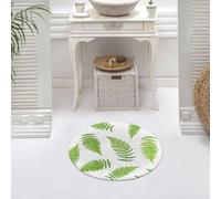 DALEXHM Microfibre Bath Mat, Door Mat, Pet Mat,Bathroom Rug Machine Washable,Non-slip,Super absorbent,Extra Soft,Leaves, fern, natural pattern of fern leaves,24x24in